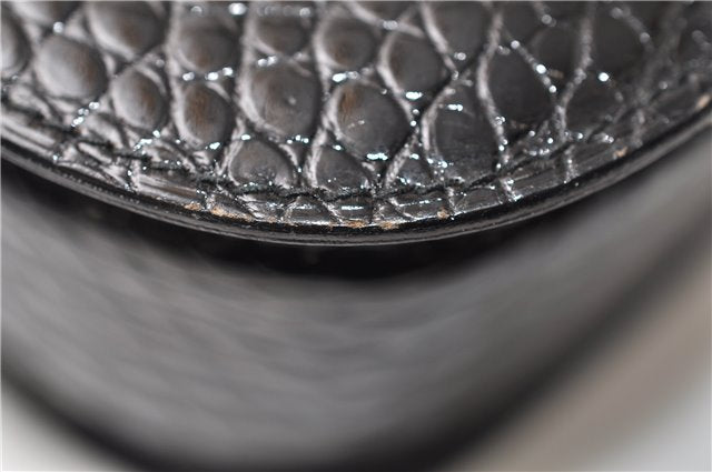 Authentic GUCCI Vintage Shoulder Cross Body Bag Purse Leather Black 4584F