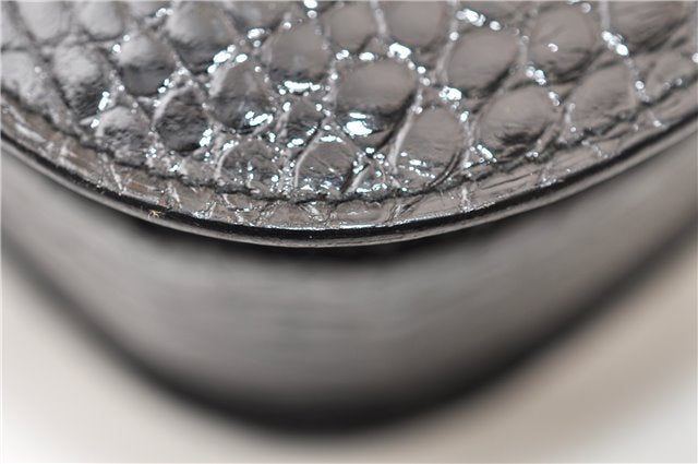 Authentic GUCCI Vintage Shoulder Cross Body Bag Purse Leather Black 4584F