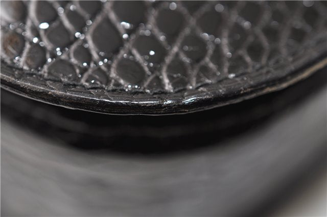 Authentic GUCCI Vintage Shoulder Cross Body Bag Purse Leather Black 4584F