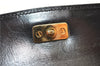 Authentic GUCCI Vintage Shoulder Cross Body Bag Purse Leather Black 4584F