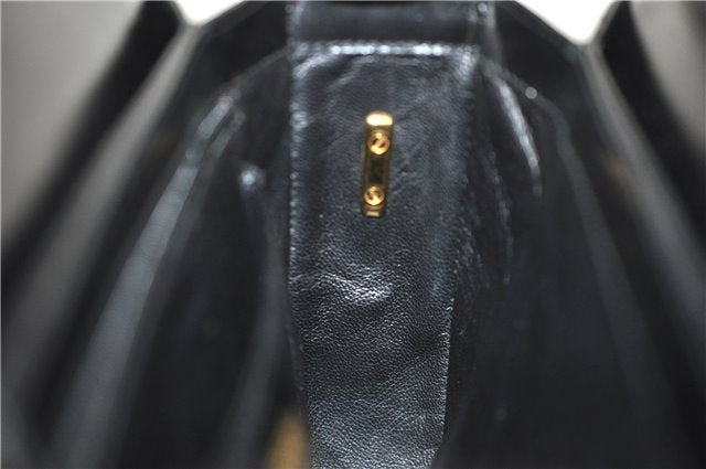 Authentic GUCCI Vintage Shoulder Cross Body Bag Purse Leather Black 4584F