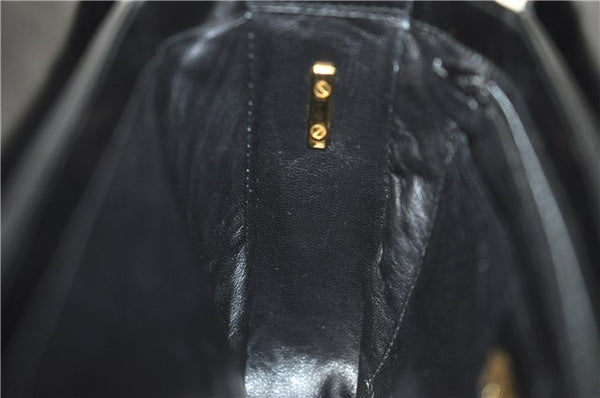 Authentic GUCCI Vintage Shoulder Cross Body Bag Purse Leather Black 4584F