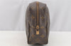 Auth Louis Vuitton Monogram Trousse Toilette 28 Clutch Hand Bag M47522 LV 4585I