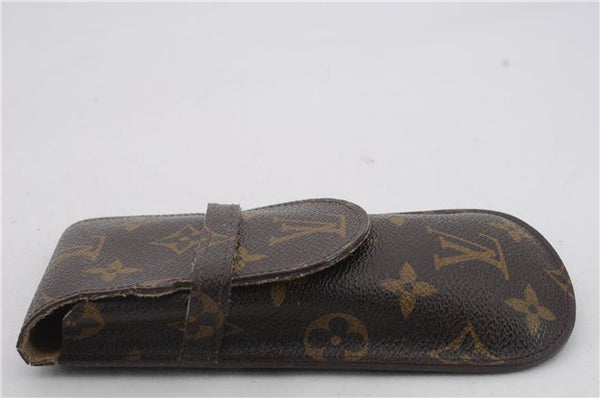 Authentic LOUIS VUITTON Monogram Etui Lunette Rabat Glasses Case M62970 LV 4587C