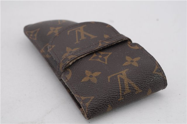 Authentic LOUIS VUITTON Monogram Etui Lunette Rabat Glasses Case M62970 LV 4587C