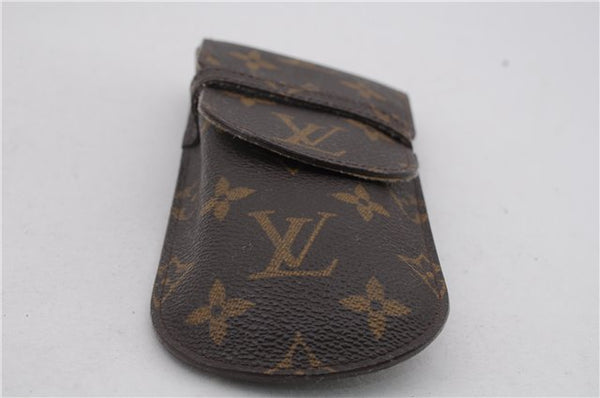 Authentic LOUIS VUITTON Monogram Etui Lunette Rabat Glasses Case M62970 LV 4587C