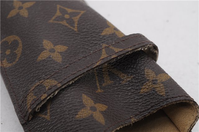 Authentic LOUIS VUITTON Monogram Etui Lunette Rabat Glasses Case M62970 LV 4587C