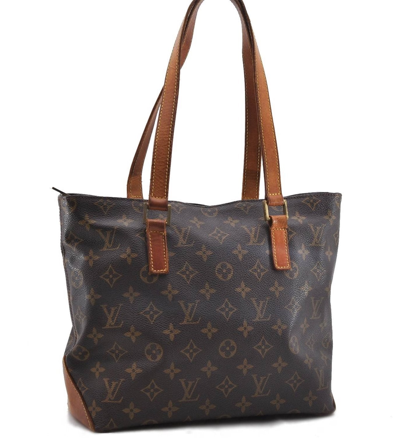 Authentic Louis Vuitton Monogram Cabas Piano Tote Bag Purse M51148 LV 4587D