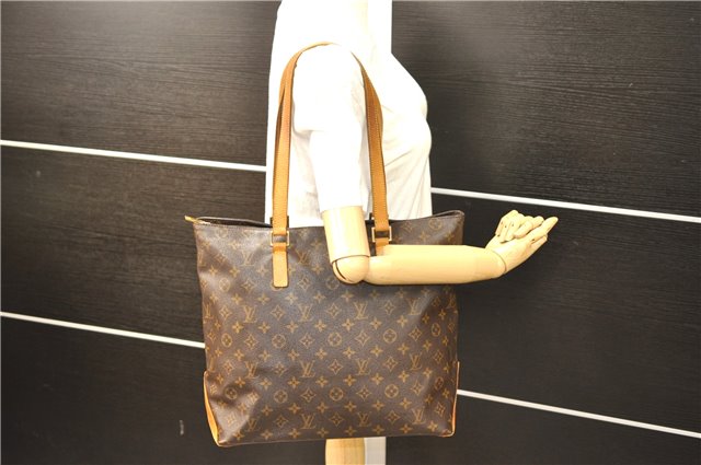 Authentic Louis Vuitton Monogram Cabas Mezzo Tote Bag M51151 LV 4588D