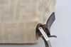Authentic FENDI Zucca Mamma Baguette Shoulder Bag Canvas Leather Beige 4589I