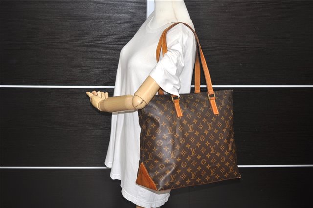 Authentic Louis Vuitton Monogram Cabas Mezzo Tote Bag M51151 LV 4590D