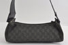 Authentic GUCCI Vintage Shoulder Hand Bag GG Canvas Leather 92697 Black 4591I