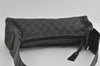 Authentic GUCCI Vintage Shoulder Hand Bag GG Canvas Leather 92697 Black 4591I