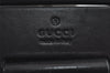 Authentic GUCCI Vintage Shoulder Hand Bag GG Canvas Leather 92697 Black 4591I