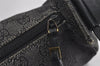Authentic GUCCI Vintage Shoulder Hand Bag GG Canvas Leather 92697 Black 4591I