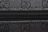 Authentic GUCCI Vintage Shoulder Hand Bag GG Canvas Leather 92697 Black 4591I