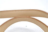 Authentic BURBERRY Vintage Leather Shoulder Hand Tote Bag Purse Beige 4592E