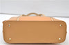 Authentic BURBERRY Vintage Leather Shoulder Hand Tote Bag Purse Beige 4592E