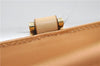 Authentic BURBERRY Vintage Leather Shoulder Hand Tote Bag Purse Beige 4592E