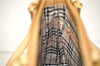 Authentic BURBERRY Vintage Leather Shoulder Hand Tote Bag Purse Beige 4592E