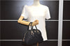 Authentic PRADA Nylon Tessuto Leather Hand Boston Bag Purse Black 4592F