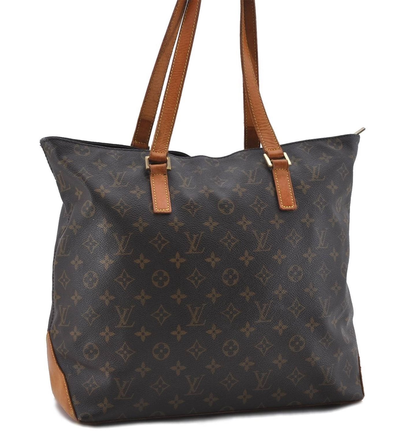 Authentic Louis Vuitton Monogram Cabas Mezzo Tote Bag M51151 LV 4593D