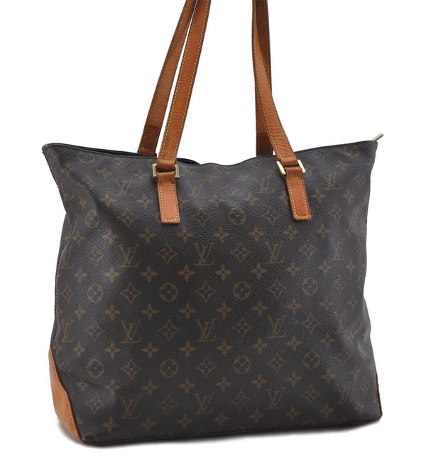 Authentic Louis Vuitton Monogram Cabas Mezzo Tote Bag M51151 LV 4593D