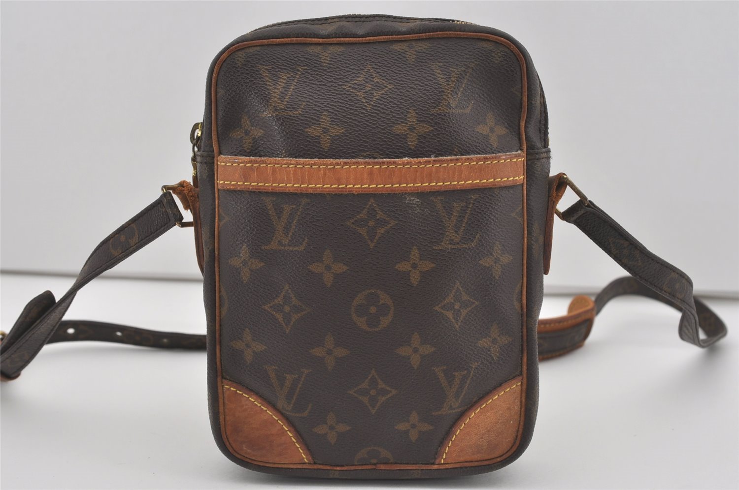 Authentic Louis Vuitton Monogram Danube Shoulder Cross Body Bag M45266 LV 4594I
