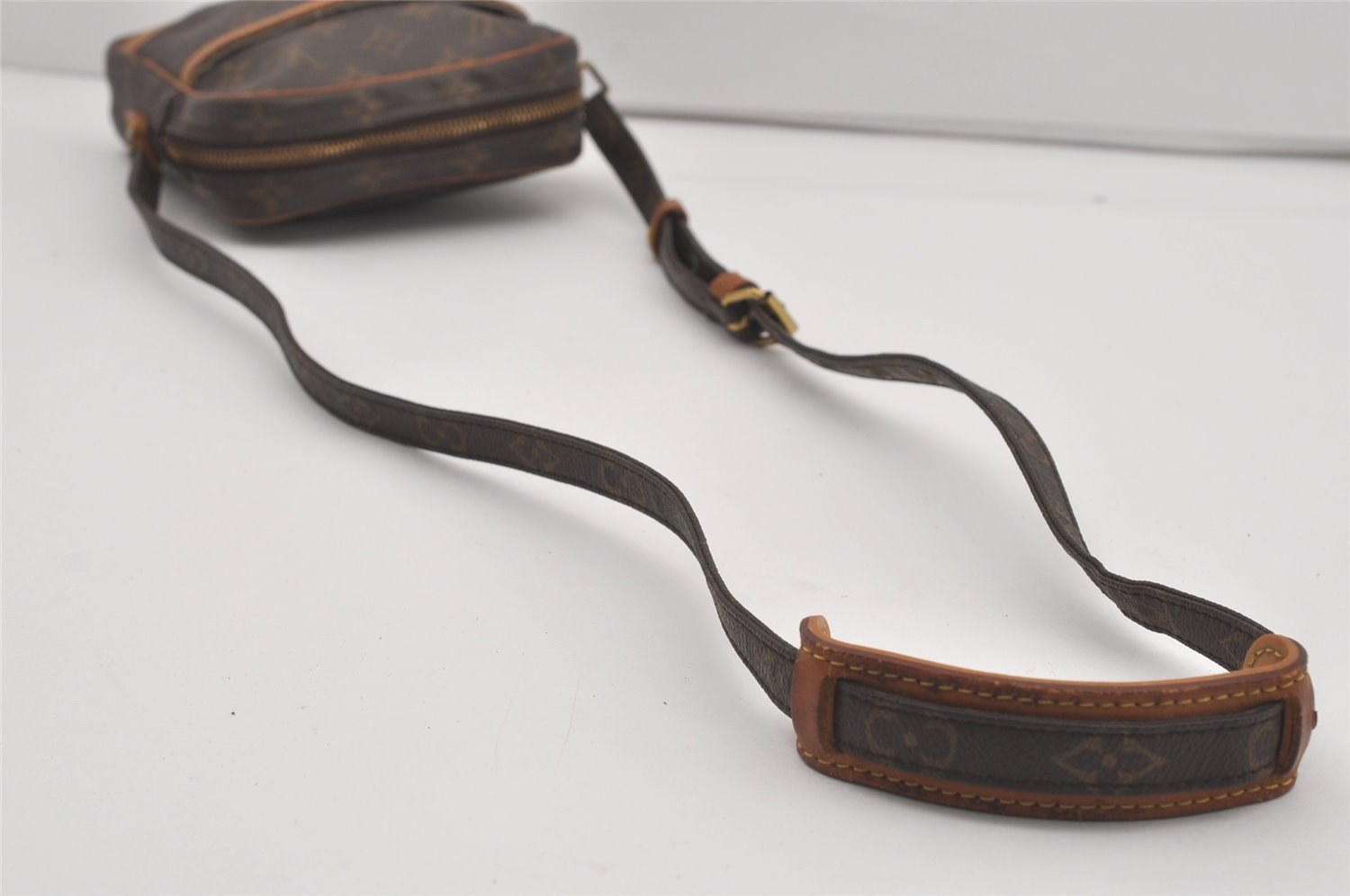 Authentic Louis Vuitton Monogram Danube Shoulder Cross Body Bag M45266 LV 4594I