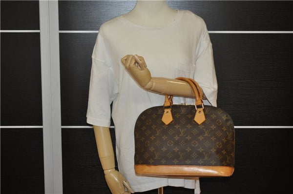 Authentic Louis Vuitton Monogram Alma Hand Bag Purse M51130 LV 4595F