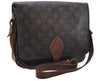 Auth Louis Vuitton Monogram Cartouchiere GM Shoulder Cross Bag M51252 LV 4596D