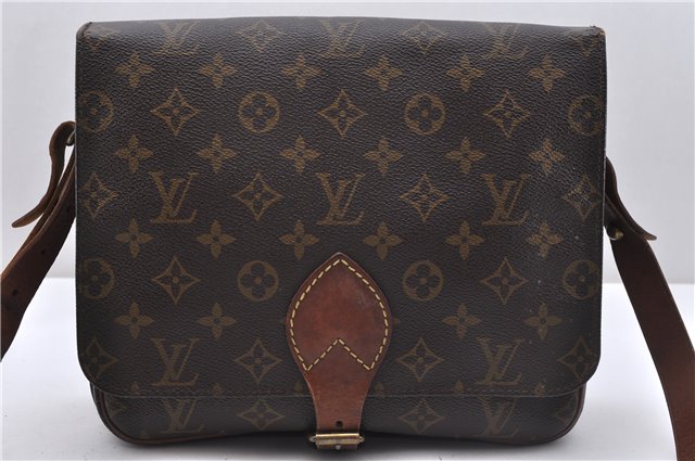 Auth Louis Vuitton Monogram Cartouchiere GM Shoulder Cross Bag M51252 LV 4596D