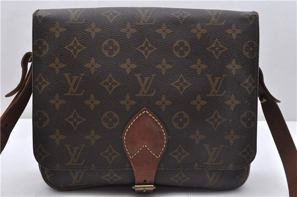 Auth Louis Vuitton Monogram Cartouchiere GM Shoulder Cross Bag M51252 LV 4596D