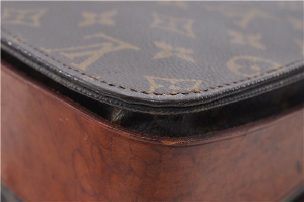 Auth Louis Vuitton Monogram Cartouchiere GM Shoulder Cross Bag M51252 LV 4596D