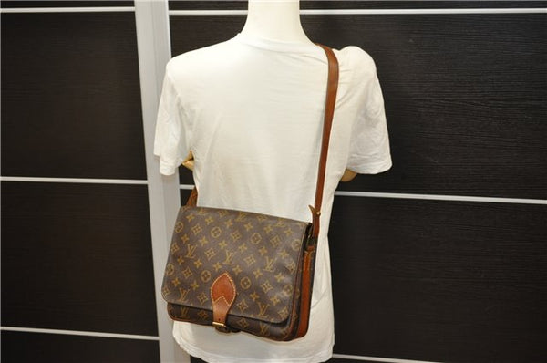 Auth Louis Vuitton Monogram Cartouchiere GM Shoulder Cross Bag M51252 LV 4596D