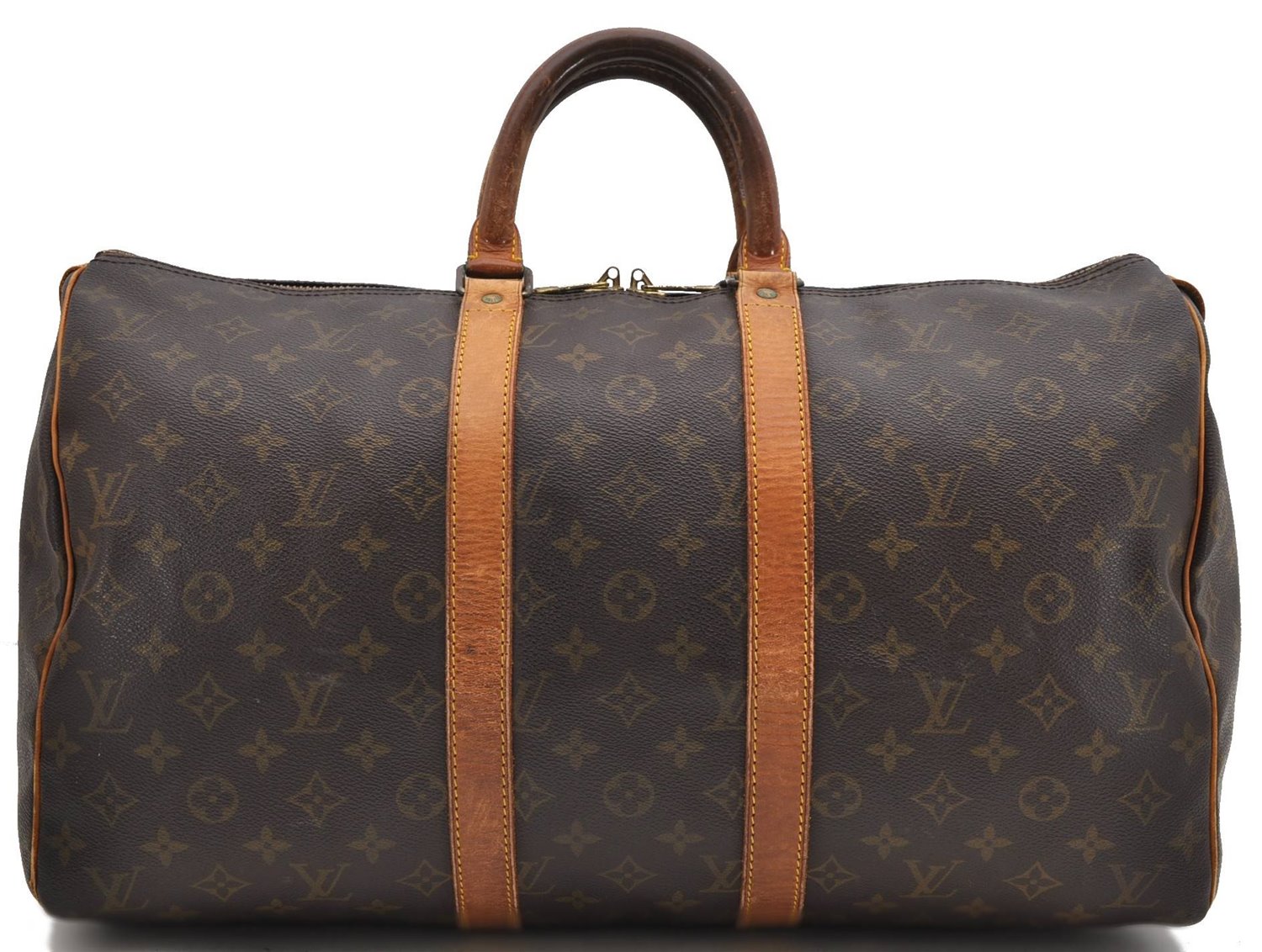 Authentic Louis Vuitton Monogram Keepall 45 Travel Boston Bag M41428 LV 4597D