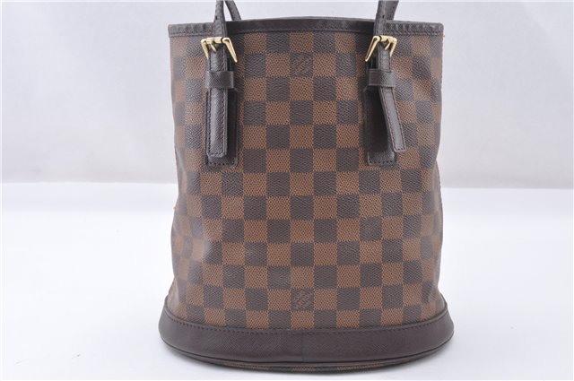Authentic Louis Vuitton Damier Marais Bucket Shoulder Tote Bag N42240 LV 4597F