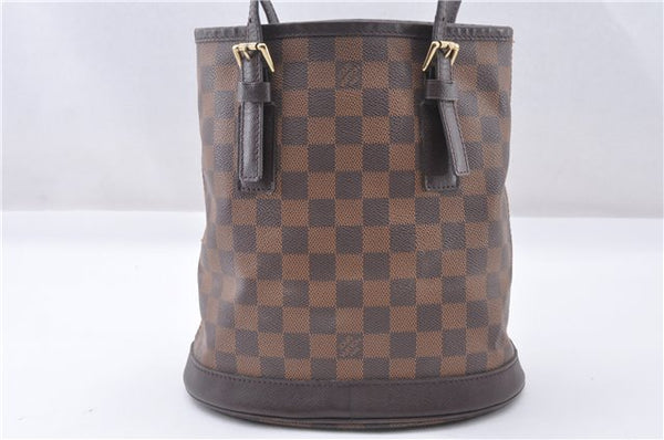 Authentic Louis Vuitton Damier Marais Bucket Shoulder Tote Bag N42240 LV 4597F
