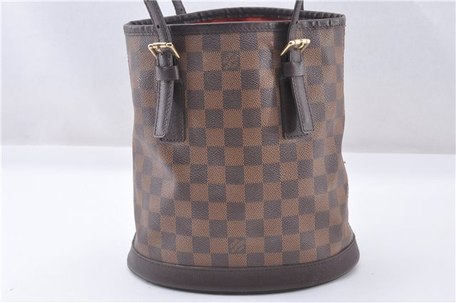 Authentic Louis Vuitton Damier Marais Bucket Shoulder Tote Bag N42240 LV 4597F