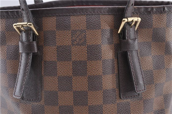 Authentic Louis Vuitton Damier Marais Bucket Shoulder Tote Bag N42240 LV 4597F