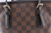 Authentic Louis Vuitton Damier Marais Bucket Shoulder Tote Bag N42240 LV 4597F