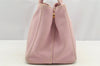 Authentic PRADA Canapa SS Canvas 2Way Shoulder Cross Body Hand Bag Pink 4598I