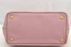 Authentic PRADA Canapa SS Canvas 2Way Shoulder Cross Body Hand Bag Pink 4598I