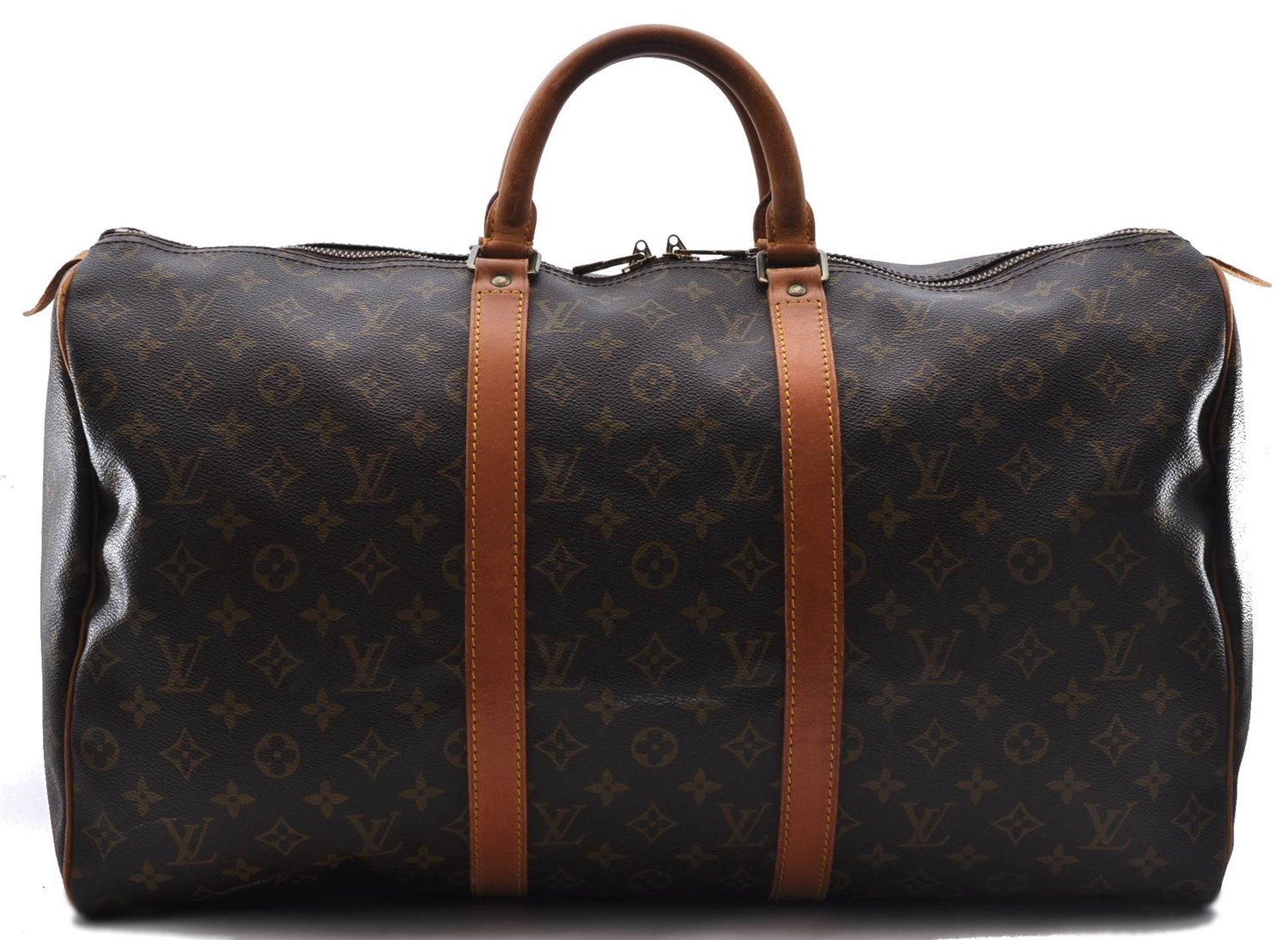 Authentic Louis Vuitton Monogram Keepall 50 Travel Boston Bag M41426 LV 4599D