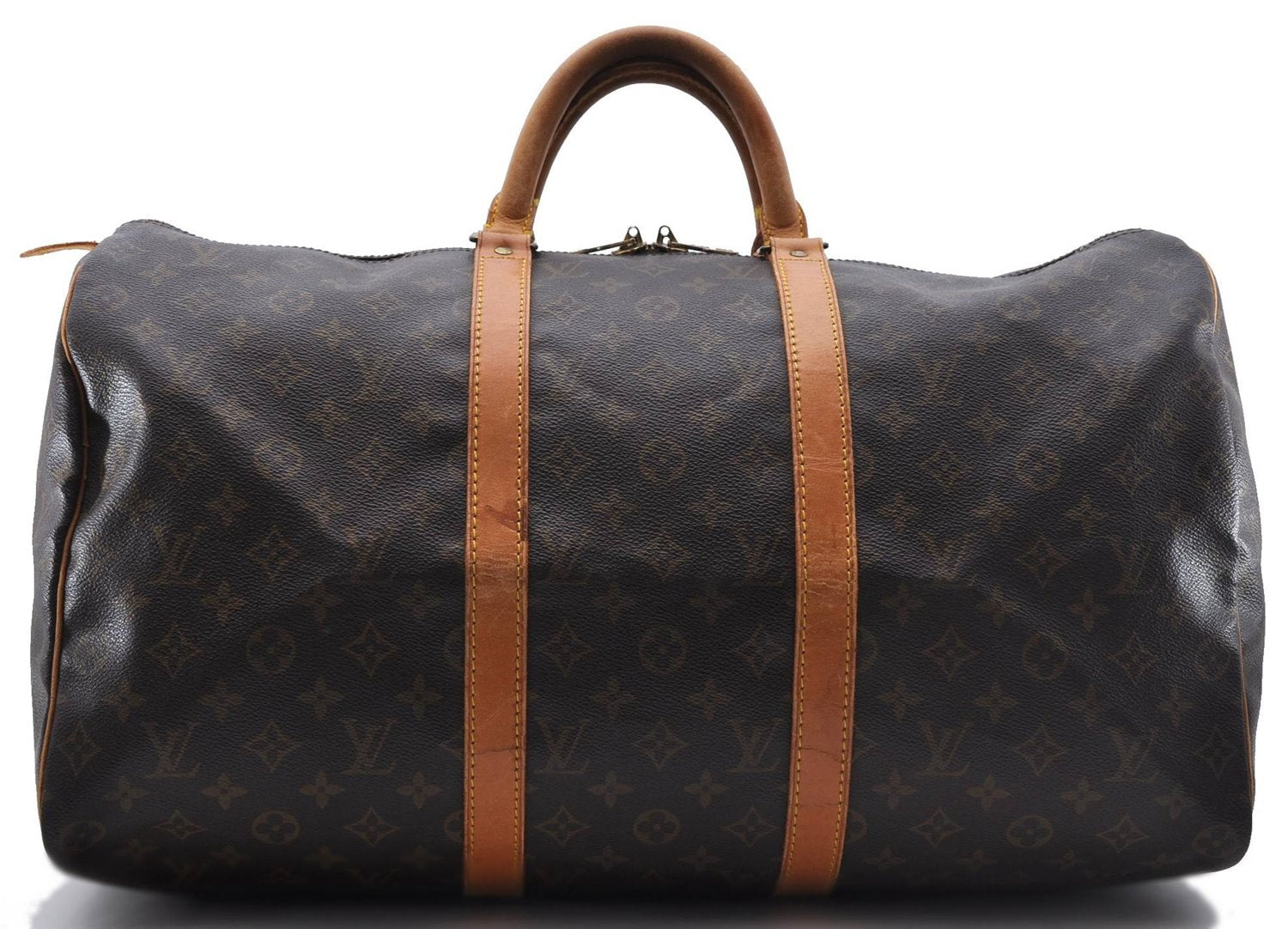 Authentic Louis Vuitton Monogram Keepall 50 Boston Bag M41426 LV 4600D