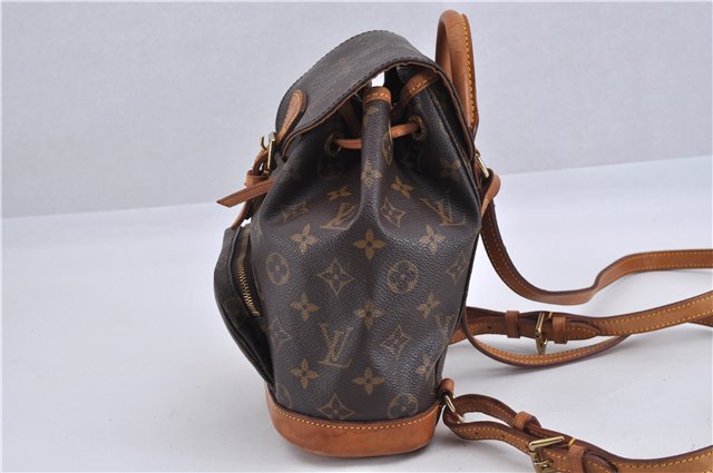 Authentic Louis Vuitton Monogram Montsouris PM Backpack M51137 LV 4600F
