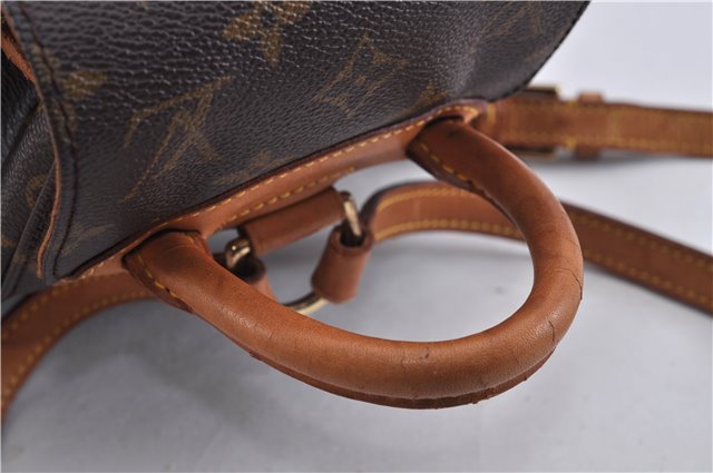 Authentic Louis Vuitton Monogram Montsouris PM Backpack M51137 LV 4600F