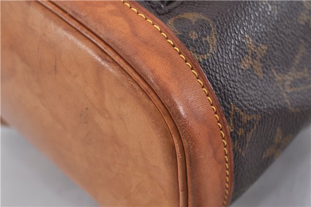 Authentic Louis Vuitton Monogram Montsouris PM Backpack M51137 LV 4600F