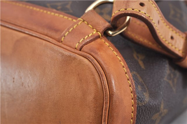 Authentic Louis Vuitton Monogram Montsouris PM Backpack M51137 LV 4600F