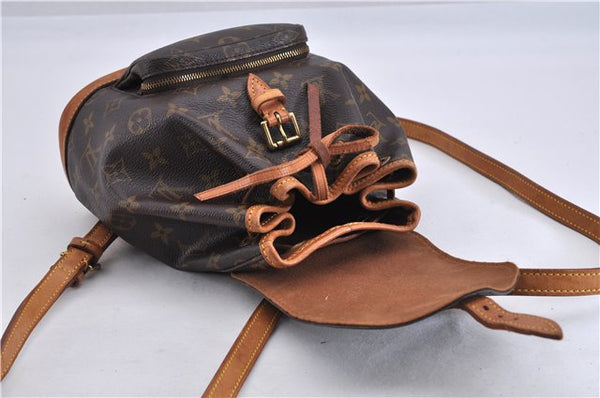 Authentic Louis Vuitton Monogram Montsouris PM Backpack M51137 LV 4600F